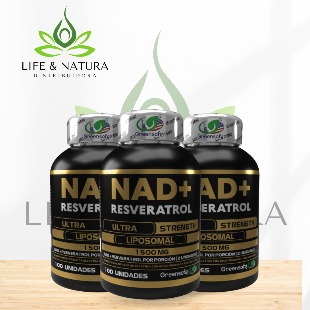 NAD + RESVERATROL CON INVIMA X 3